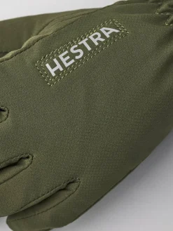 Børn Hestra Tilbehør|Vintertøj-Czone Pluto JR Handsker, Olive