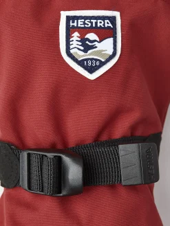 Børn Hestra Tilbehør|Vintertøj-Fjellvotten JR Vanter, Rød