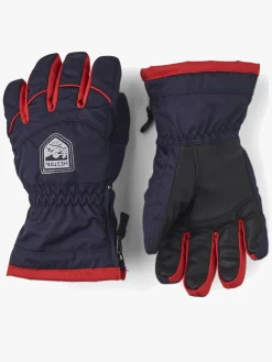 Tilbehør|Vintertøj|Hestra Sarri Zip JR Handsker, Dark Navy/Ivory