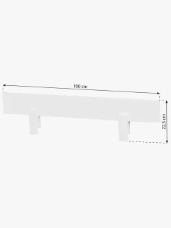 Børn Hoppekids Børnesenge & Tilbehør-ECO Comfort Enkeltseng med Sengehest 70x160, Hvid