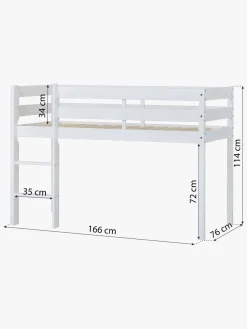 Børn Hoppekids Børnesenge & Tilbehør-ECO Comfort  Halvhøj Højseng 70x160,