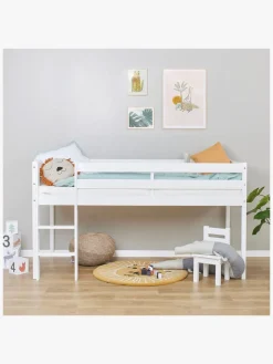 Børnesenge & Tilbehør|Hoppekids ECO Comfort  Halvhøj Højseng 90x200, Hvid