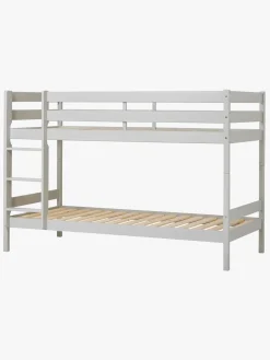 Børnesenge & Tilbehør|Hoppekids ECO Comfort Køjeseng 90x200, Duegrå Grå