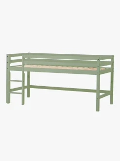 Børnesenge & Tilbehør|Hoppekids ECO Dream Halvhøj Seng 90x200, Pale Green