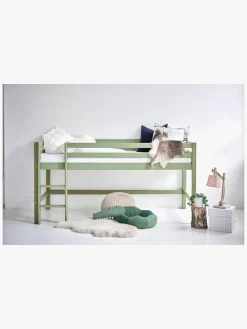 Børnesenge & Tilbehør|Hoppekids ECO Dream Halvhøj Seng 90x200, Pale Green