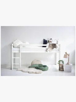 Børnesenge & Tilbehør|Hoppekids Halvhøj Seng 90x200, Hvid