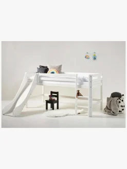 Børnesenge & Tilbehør|Hoppekids Rutsjebane To ECO Dream Halvhøj Seng, White