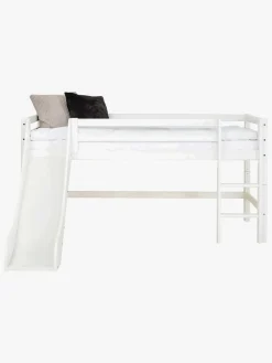 Børnesenge & Tilbehør|Hoppekids Rutsjebane To ECO Dream Halvhøj Seng, White