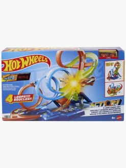 Legetøjsbiler & -Fartøjer|HotWheels Hot Wheels Action 4-Loop Crash Out Racerbane
