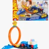 HotWheels Legetøjsbiler & -Fartøjer-Hot Wheels City Super Politistation Racerbane