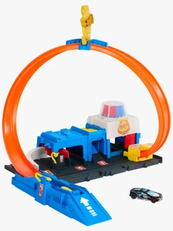 HotWheels Legetøjsbiler & -Fartøjer-Hot Wheels City Super Politistation Racerbane