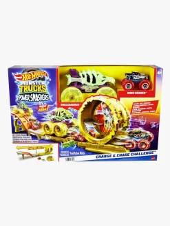 Legetøjsbiler & -Fartøjer|HotWheels Hot Wheels Power Smashers Race & Chase Legesæt