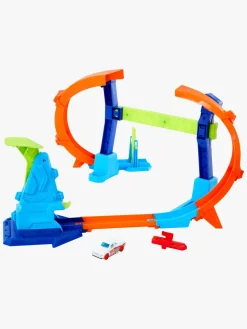 Legetøjsbiler & -Fartøjer|HotWheels Hot Wheels Stunt Tracks Corkscrew Jump Champion Racerbane