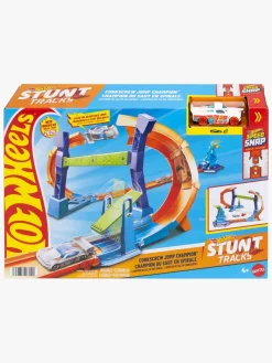 Legetøjsbiler & -Fartøjer|HotWheels Hot Wheels Stunt Tracks Corkscrew Jump Champion Racerbane