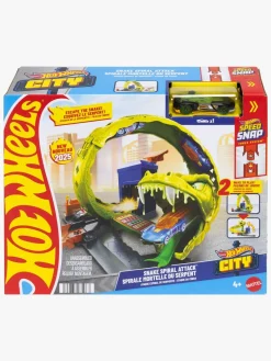 HotWheels Legetøjsbiler & -Fartøjer-Hot Wheels Stunt Tracks Corkscrew Jump Champion Legesæt
