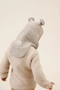 Tilbehør|Uldtøj|Huttelihut Elefanthue i Uld, Camel Melange