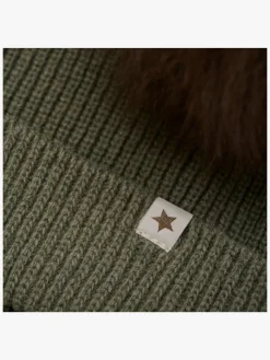 Uldtøj|Tilbehør|Huttelihut Hue Merinould med Pomponer Alpaka, Beetle