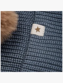 Uldtøj|Tilbehør|Huttelihut Hue Merinould med Pomponer, Turbulence