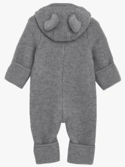 Børn Huttelihut Heldragter|Uldtøj-Pram Ulddragt, Medium Grey Melange