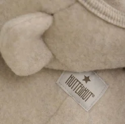 Uldtøj|Heldragter|Huttelihut Ulddragt med Ører, Camel Melange Brun