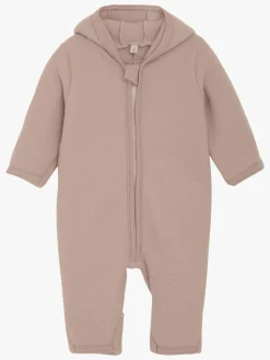 Heldragter|Huttelihut Ulddragt med Ører, Mahogany Rose Lyserød