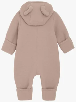 Uldtøj|Huttelihut Ulddragt med Ører, Mahogany Rose Lyserød