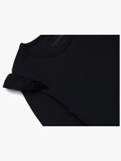 Sportstøj|Hyperfied Frill Sleeve Top, Anthracite