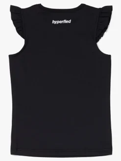 Sportstøj|Hyperfied Frill Tank Top, Anthracite Sort