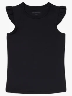 Sportstøj|Hyperfied Frill Tank Top, Anthracite Sort