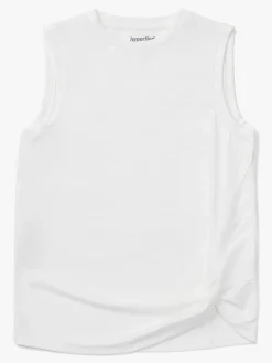 Hyperfied Sportstøj-Jersey Knot Tank Top, Snow White