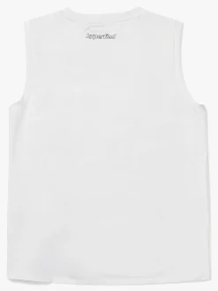 Hyperfied Sportstøj-Jersey Knot Tank Top, Snow White