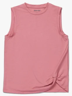 Sportstøj|Hyperfied Jersey Knot Tank Top, Blush Lyserød
