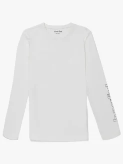 Sportstøj|Hyperfied Jersey Logo Long Sleeve Top, Snow White Hvid