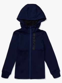 Børn Hyperfied Overdele-Scuba Zipped Hoodie, Medieval Blue