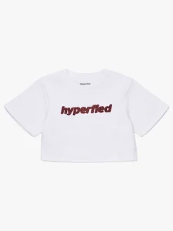 Sportstøj|Hyperfied Short Sleeve Logo Sweatshirt, Snow White Hvid