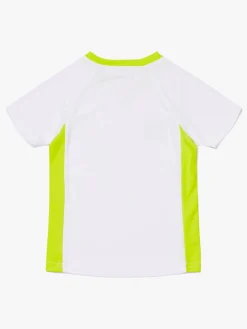 Sportstøj|Hyperfied V-Neck Neo Logo T-Shirt, Bright White Hvid/Gul
