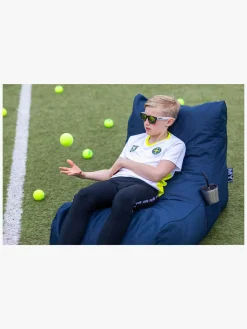 Sportstøj|Hyperfied V-Neck Neo Logo T-Shirt, Bright White Hvid/Gul