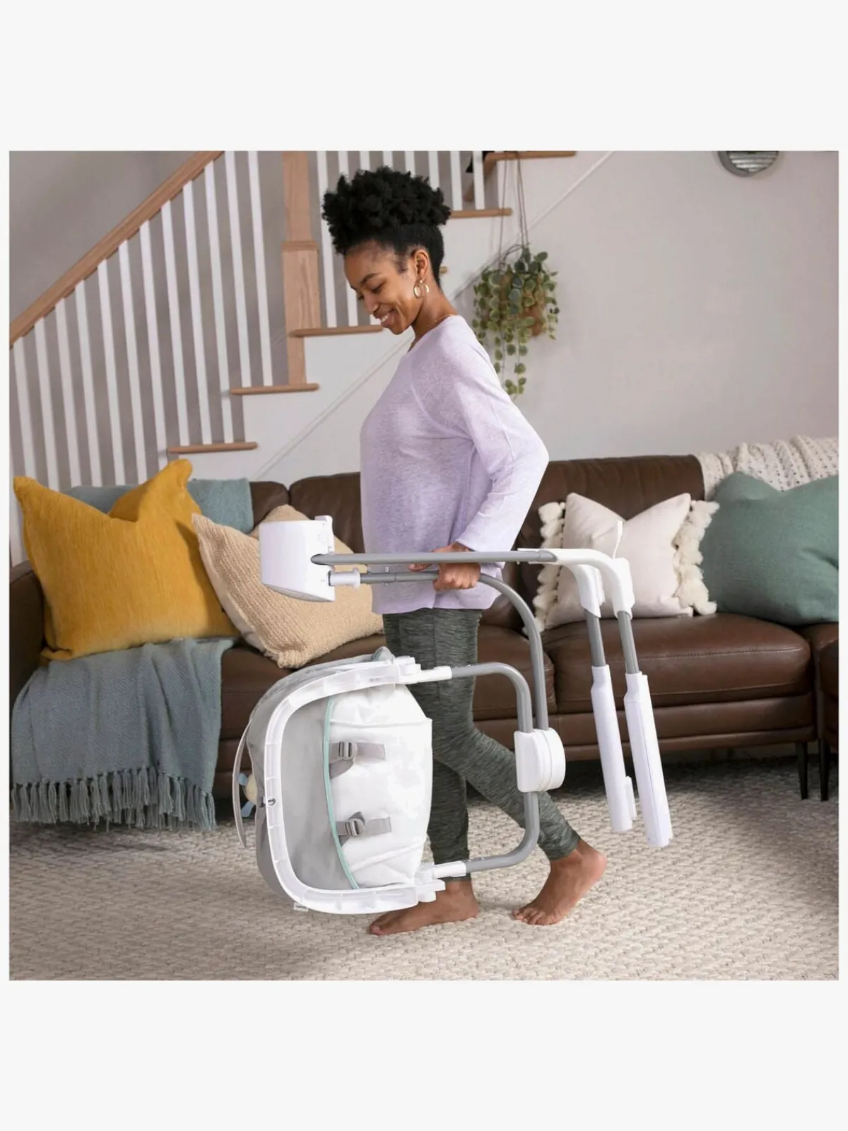 Ingenuity Skråstole & Babygynger-Anyway Sway™ Poweradapt™- Spruce™ Dual-Direction Babygynge