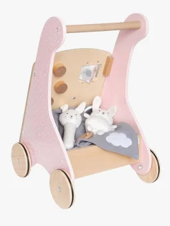 Babylegetøj|JaBaDaBaDo Bunny Aktivitetsvogn Lyserød/Beige