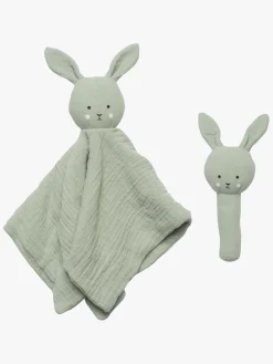Stofbleer, Nusseklude & Babytæpper|JaBaDaBaDo Bunny Rangle Gavesæt, Grøn