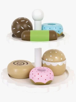 Rolleleg|JaBaDaBaDo Legetøjsmad Fad m. Kager, Hvid