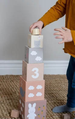 Babylegetøj|JaBaDaBaDo Stabelbar Terninger Natur