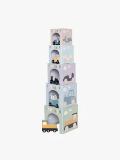 Trælegetøj|Legetøj Til Børn På 0-10 År|JaBaDaBaDo Stabelbare Klodser Køretøjer 1-5