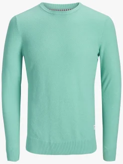 Overdele|JackJones Jack & Jones Steam Crewneck Trøje, Aqua Sky