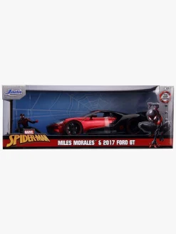 Legetøjsbiler & -Fartøjer|Legetøjsfigurer|JadaToys Jada Toys Spider-Man Bil med Figur Miles Morales 2017 Ford GT 1:2 Sort