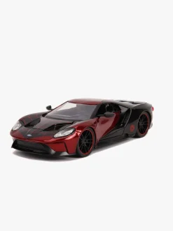 Legetøjsbiler & -Fartøjer|Legetøjsfigurer|JadaToys Jada Toys Spider-Man Bil med Figur Miles Morales 2017 Ford GT 1:2 Sort