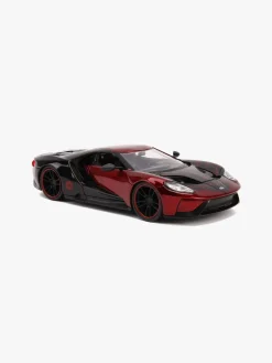 Legetøjsbiler & -Fartøjer|Legetøjsfigurer|JadaToys Jada Toys Spider-Man Bil med Figur Miles Morales 2017 Ford GT 1:2 Sort