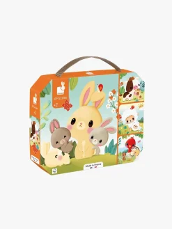 Spil & Puslespil|Janod Bondegårdsdyr Puslespil med Progressiv Sværhedsgrad 4-i-1 43 Brikker Flerfarvet