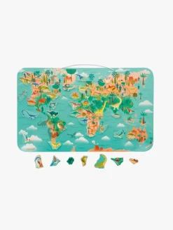 Spil & Puslespil|Janod DINO  Magnetisk Verdenskort