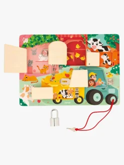 Janod Spil & Puslespil-Låsebræt Bondegård